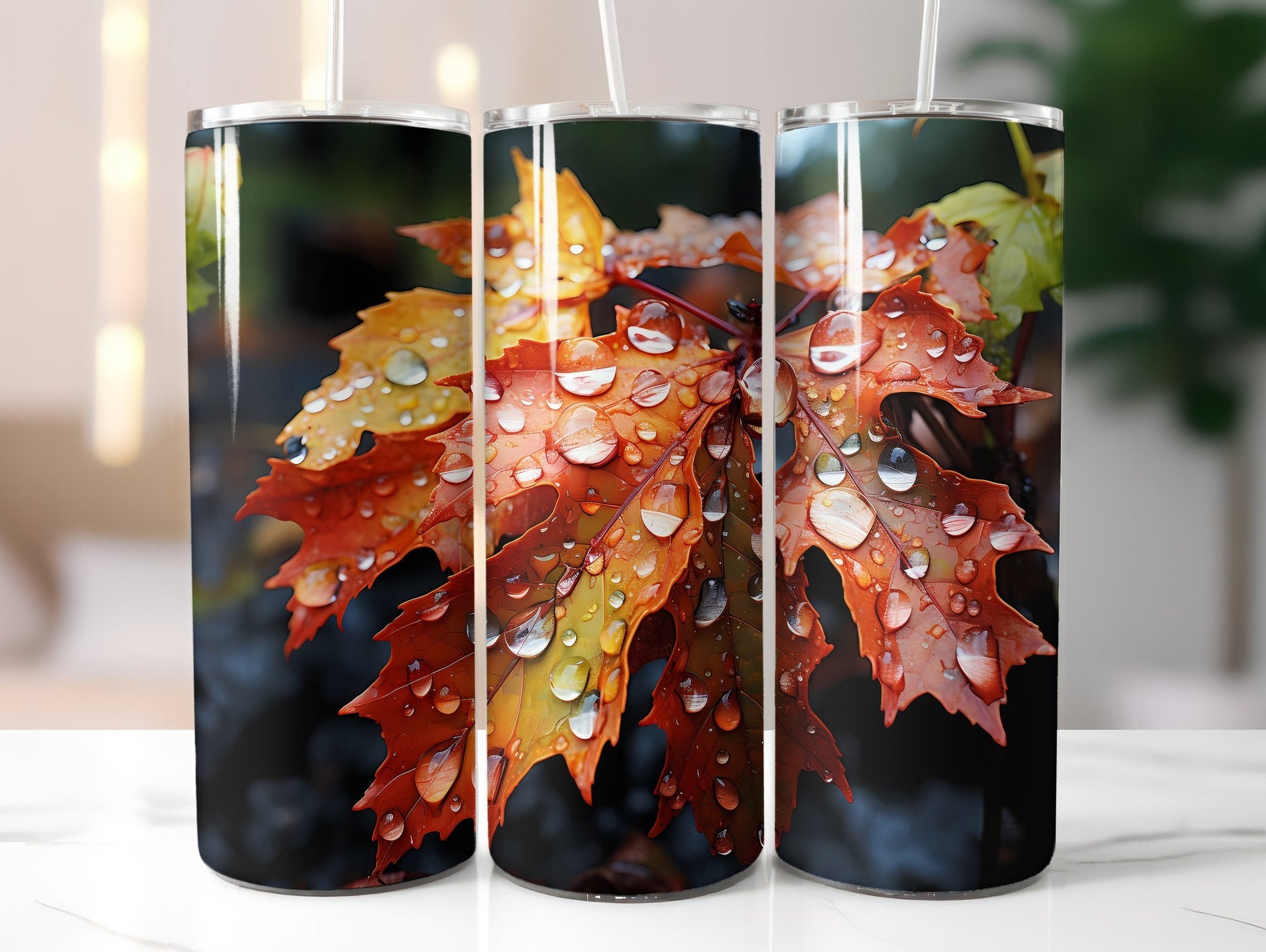 Rainy Fall Days Tumbler Wrap - CraftNest