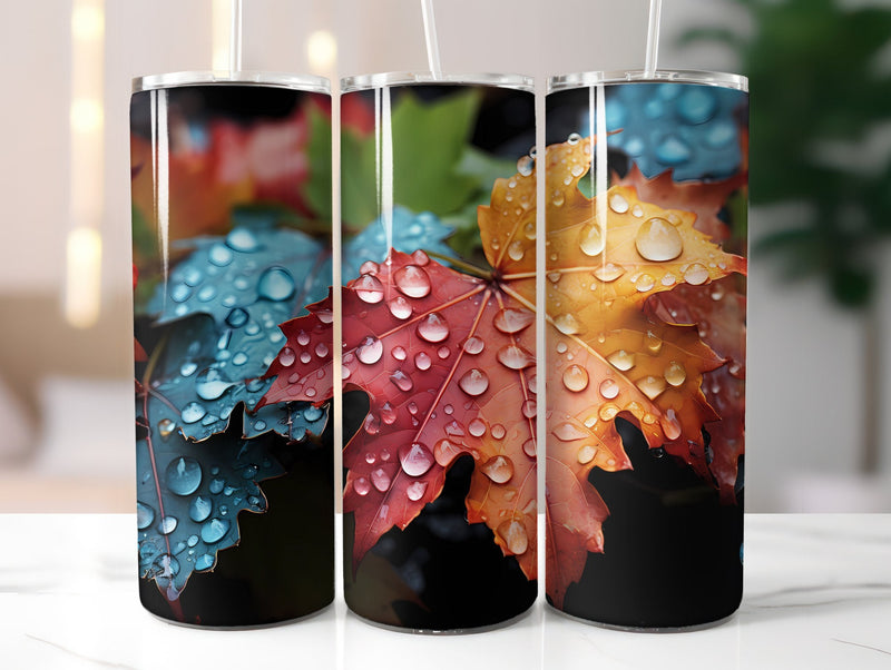 Rainy Fall Days Tumbler Wrap - CraftNest