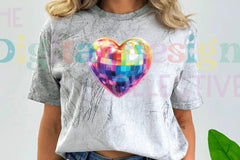 Rainbow Disco Valentine Heart Clipart Bundle - CraftNest - Digital Crafting and Art
