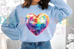 Rainbow Disco Valentine Heart Clipart Bundle - CraftNest - Digital Crafting and Art
