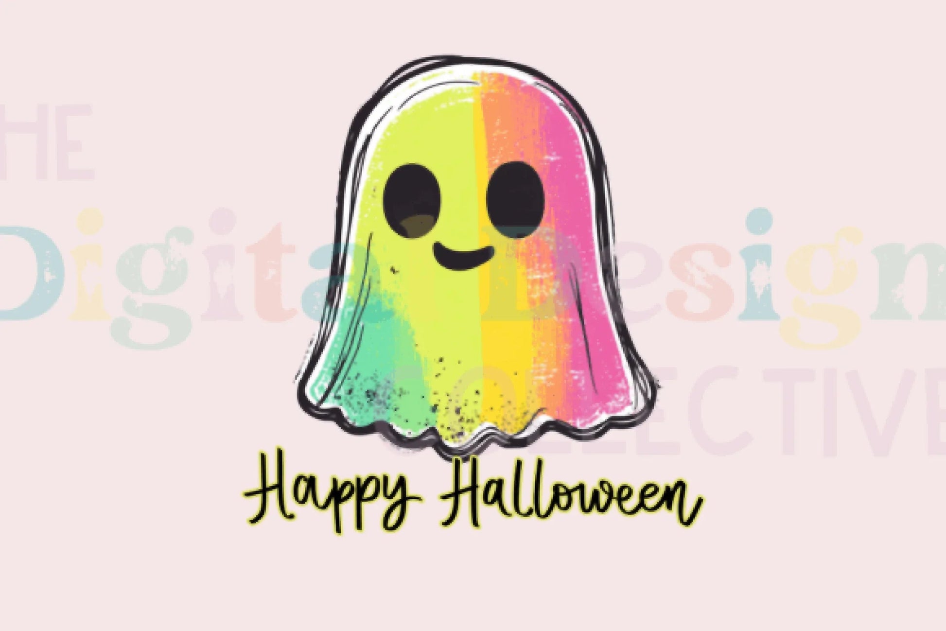 Rainbow Ghost Halloween Clipart Bundle - CraftNest - Digital Crafting and Art