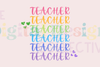 Vibrant Rainbow Teacher Clipart Bundle