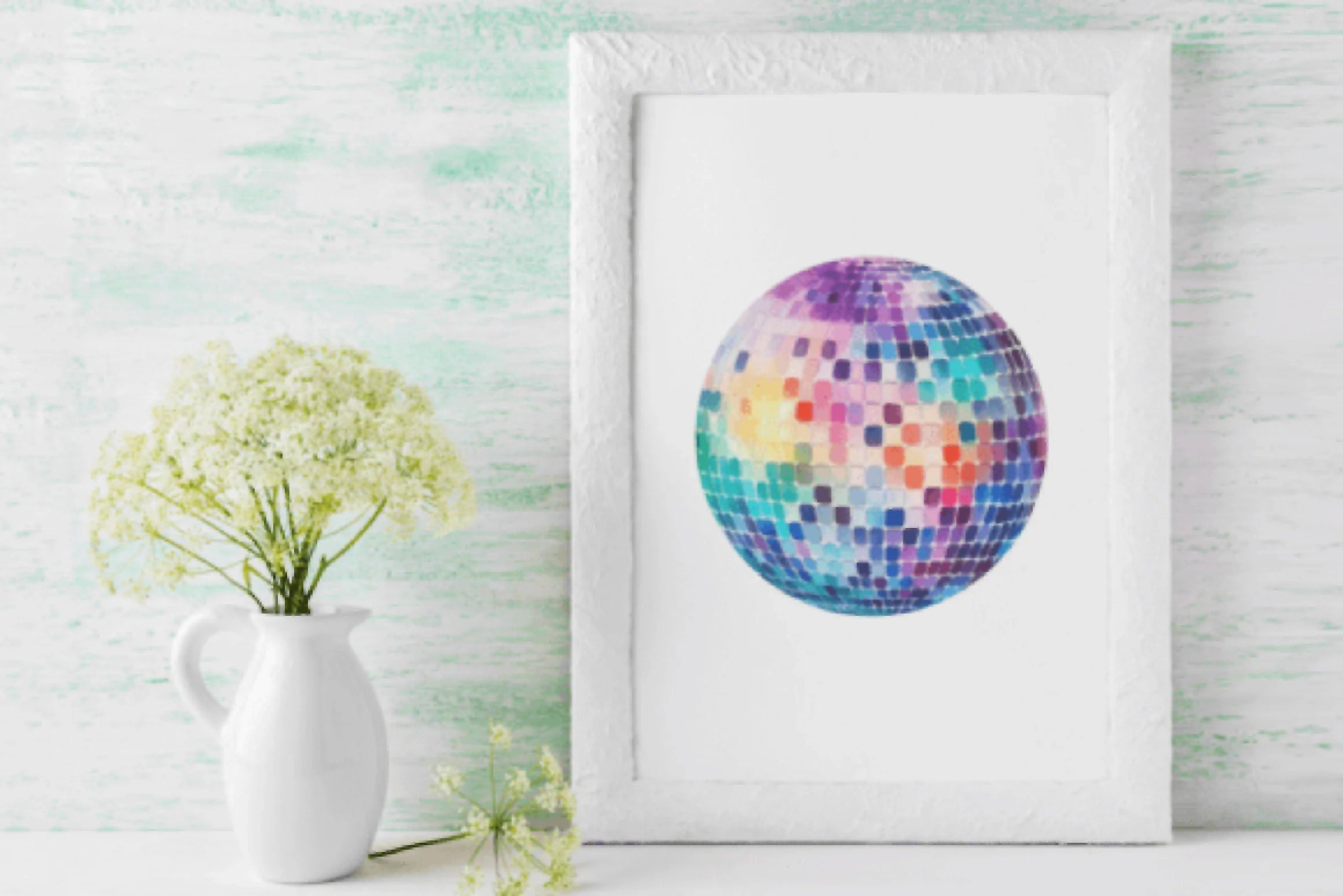 Vibrant Rainbow Disco Balls Clipart Bundle - CraftNest - Digital Crafting and Art