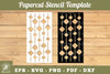 Rectangular Papercut Stencil Clipart Bundle