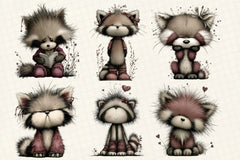 Red Panda Emotion Clipart Bundle - CraftNest - Digital Crafting and Art