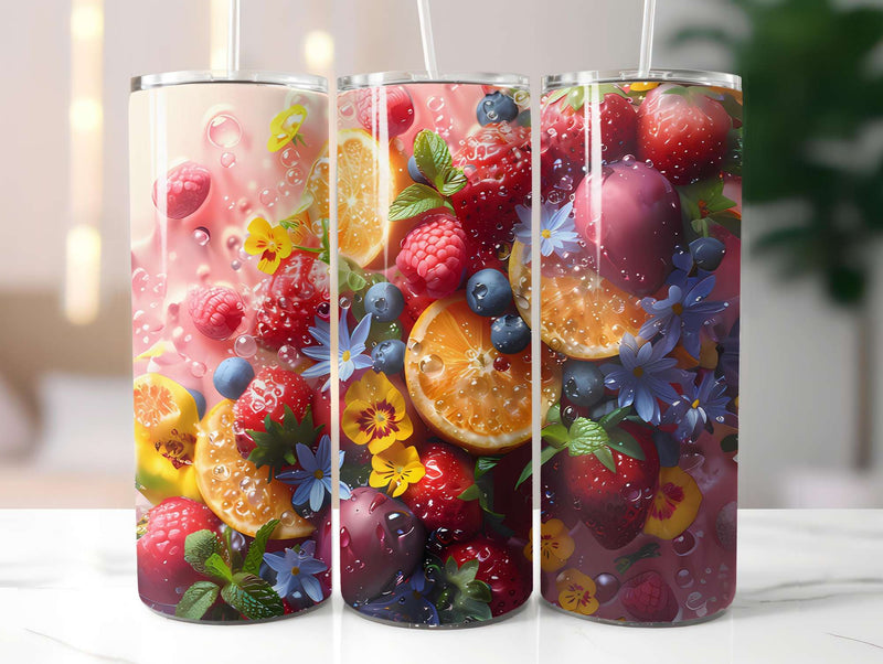 Red Fruit 4 Tumbler Wrap - CraftNest - Digital Crafting and Art