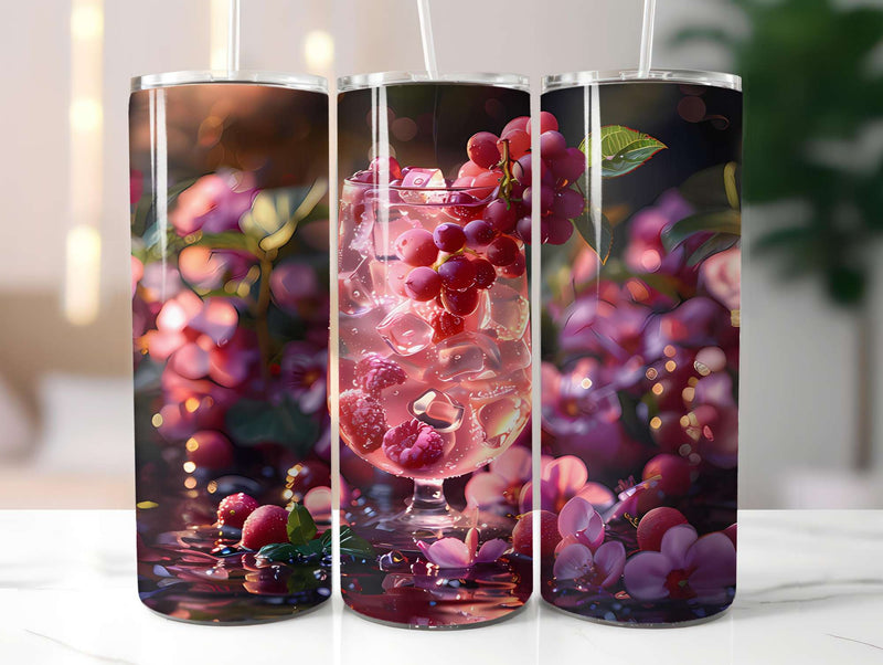 Red Fruit 8 Tumbler Wrap - CraftNest - Digital Crafting and Art