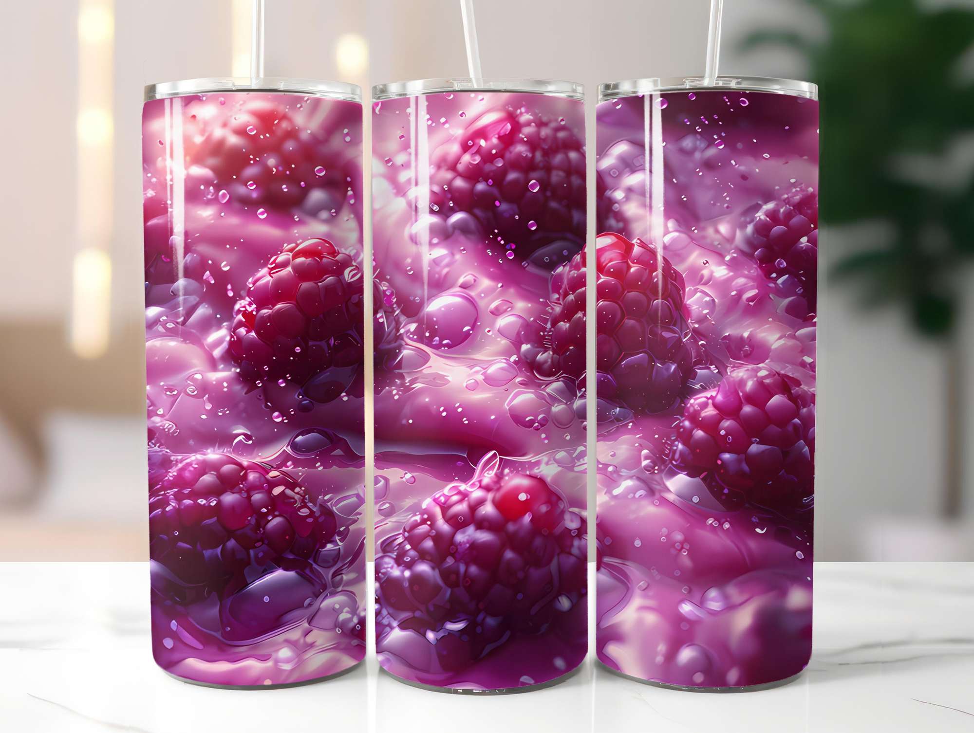 Red Fruit 6 Tumbler Wrap - CraftNest - Digital Crafting and Art