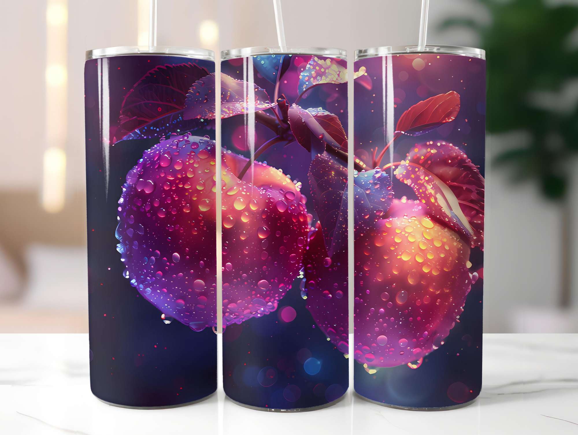 Red Fruit 6 Tumbler Wrap - CraftNest - Digital Crafting and Art