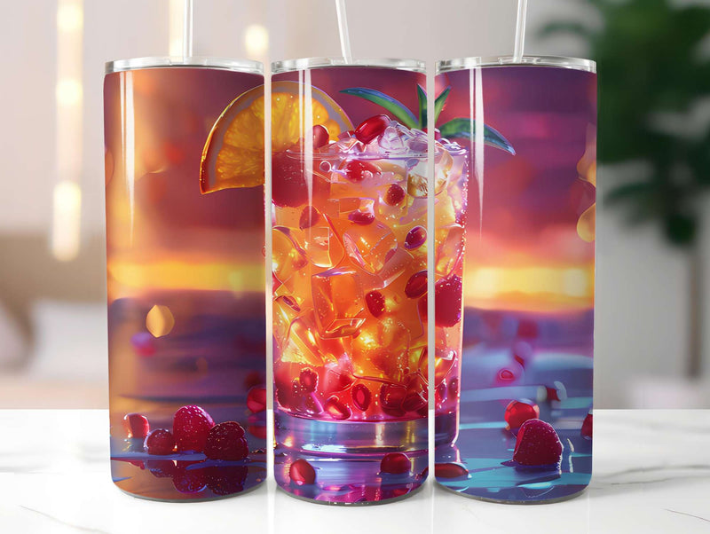 Red Fruit 2 Tumbler Wrap - CraftNest - Digital Crafting and Art