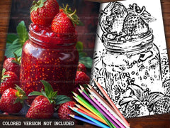 Red Fruit Coloring Books - CraftNest - Digital Crafting and Art
