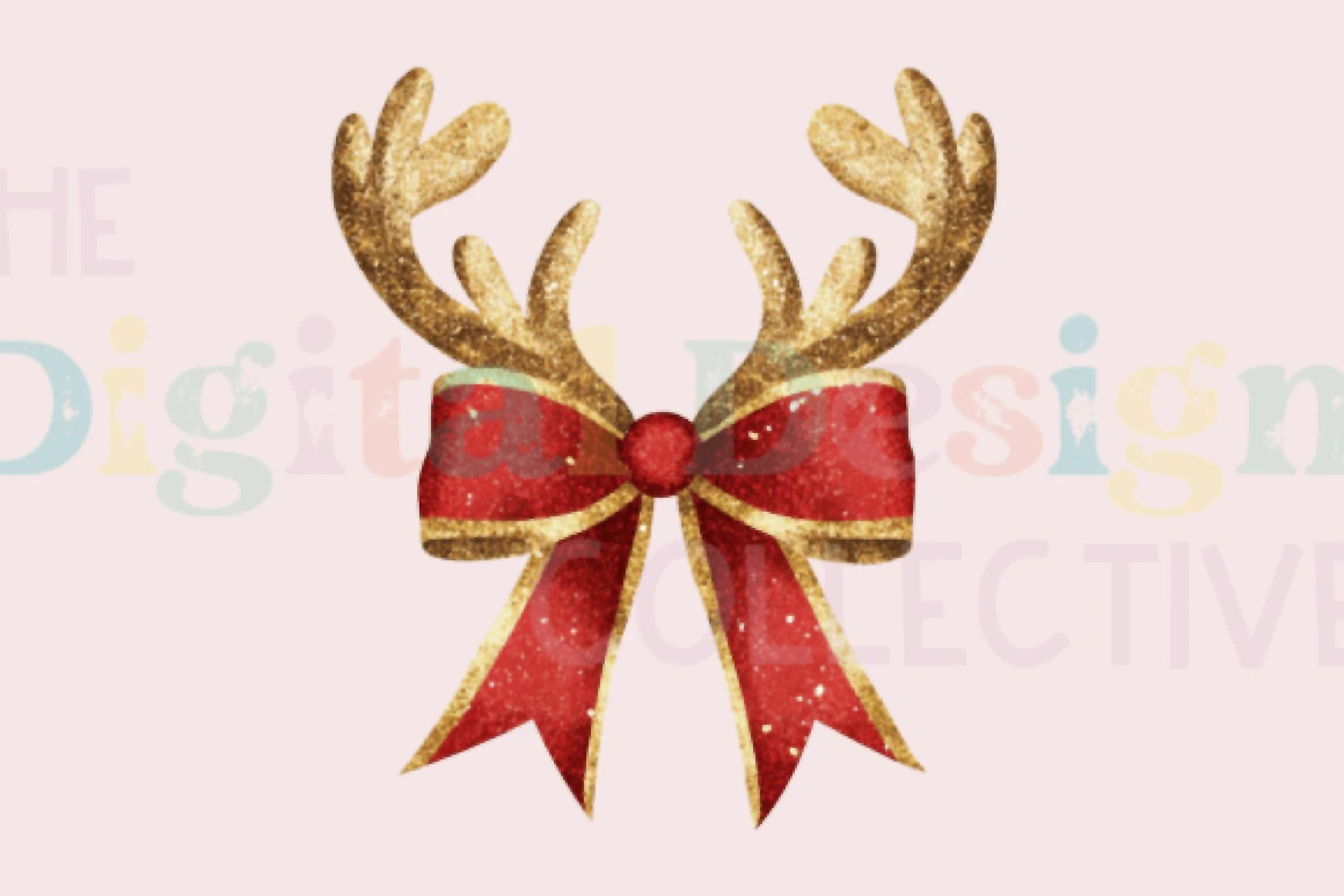Reindeer Bow Christmas Coquette Clipart Bundle - CraftNest - Digital Crafting and Art