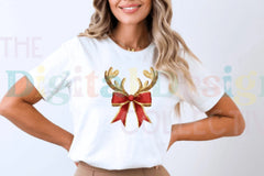 Reindeer Bow Christmas Coquette Clipart Bundle - CraftNest - Digital Crafting and Art