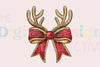 Charming Christmas Reindeer Bow Clipart Bundle