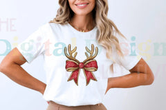 Charming Christmas Reindeer Bow Clipart Bundle - CraftNest - Digital Crafting and Art