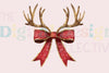 Charming Christmas Reindeer Bow Coquette Clipart Bundle