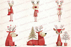 Reindeer Funny Christmas Clipart Bundle - CraftNest - Digital Crafting and Art