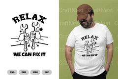 Relax Can Fix It Funny SVG Bundle - CraftNest - Digital Crafting and Art