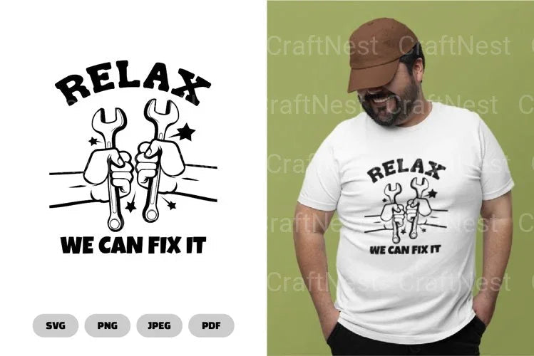 Relax Can Fix It Funny SVG Bundle - CraftNest - Digital Crafting and Art