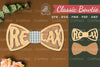 Relax Laser Cut Bowtie Clipart Bundle