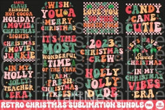 Retro Christmas Clipart Bundle 159 - CraftNest - Digital Crafting and Art