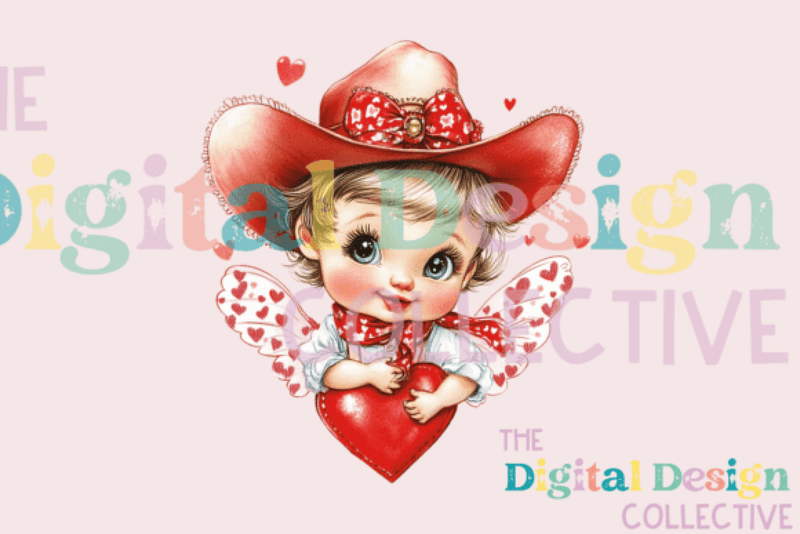Vintage Cupid Valentine Card Design Bundle - CraftNest - Digital Crafting and Art