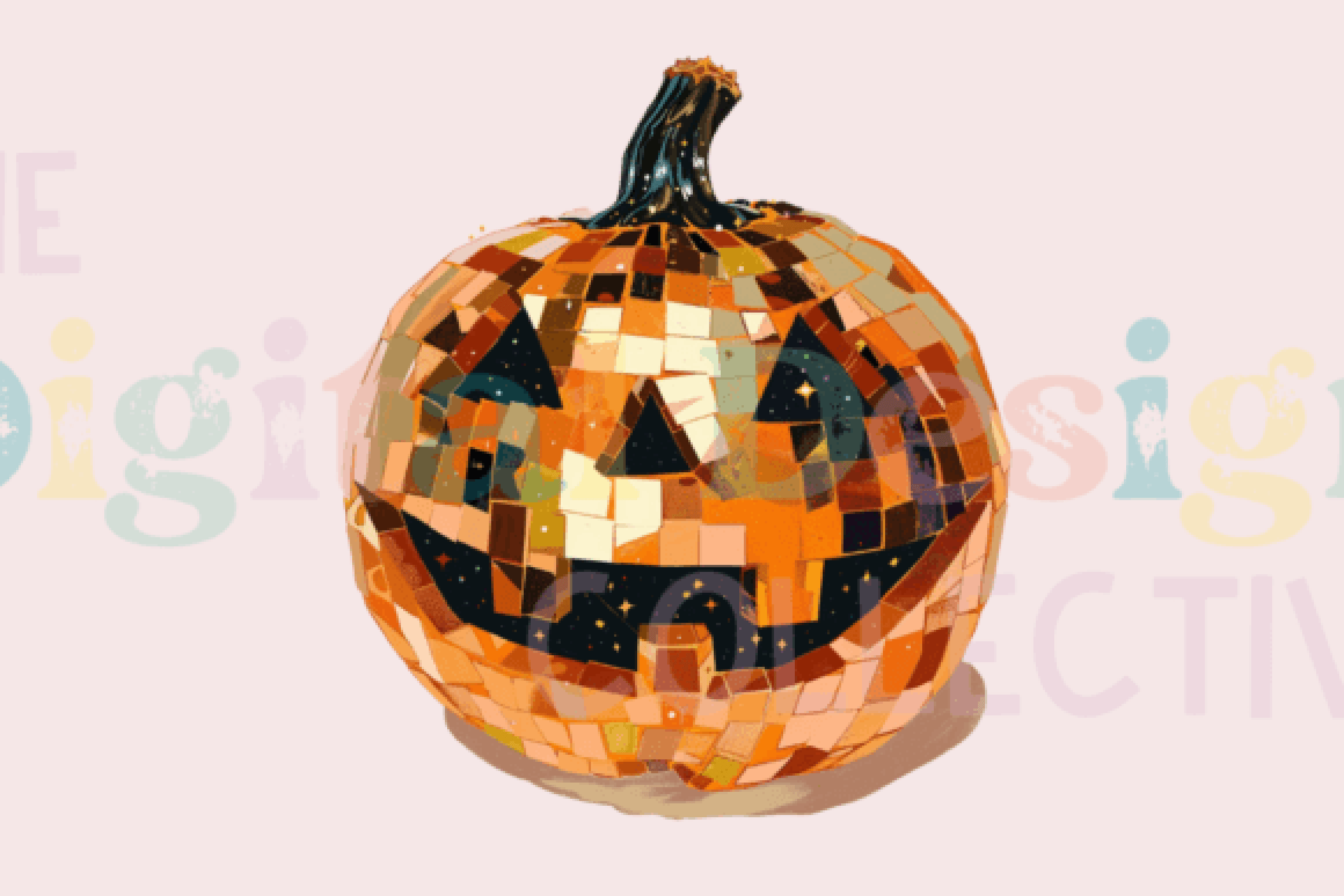 Halloween Pumpkin Disco Ball Clipart Bundle - CraftNest - Digital Crafting and Art
