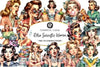 Retro Sarcastic Women Clipart Bundle