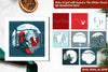 Retro Girl with Animal in Winter Forest 3D Shadow Box SVG Bundle