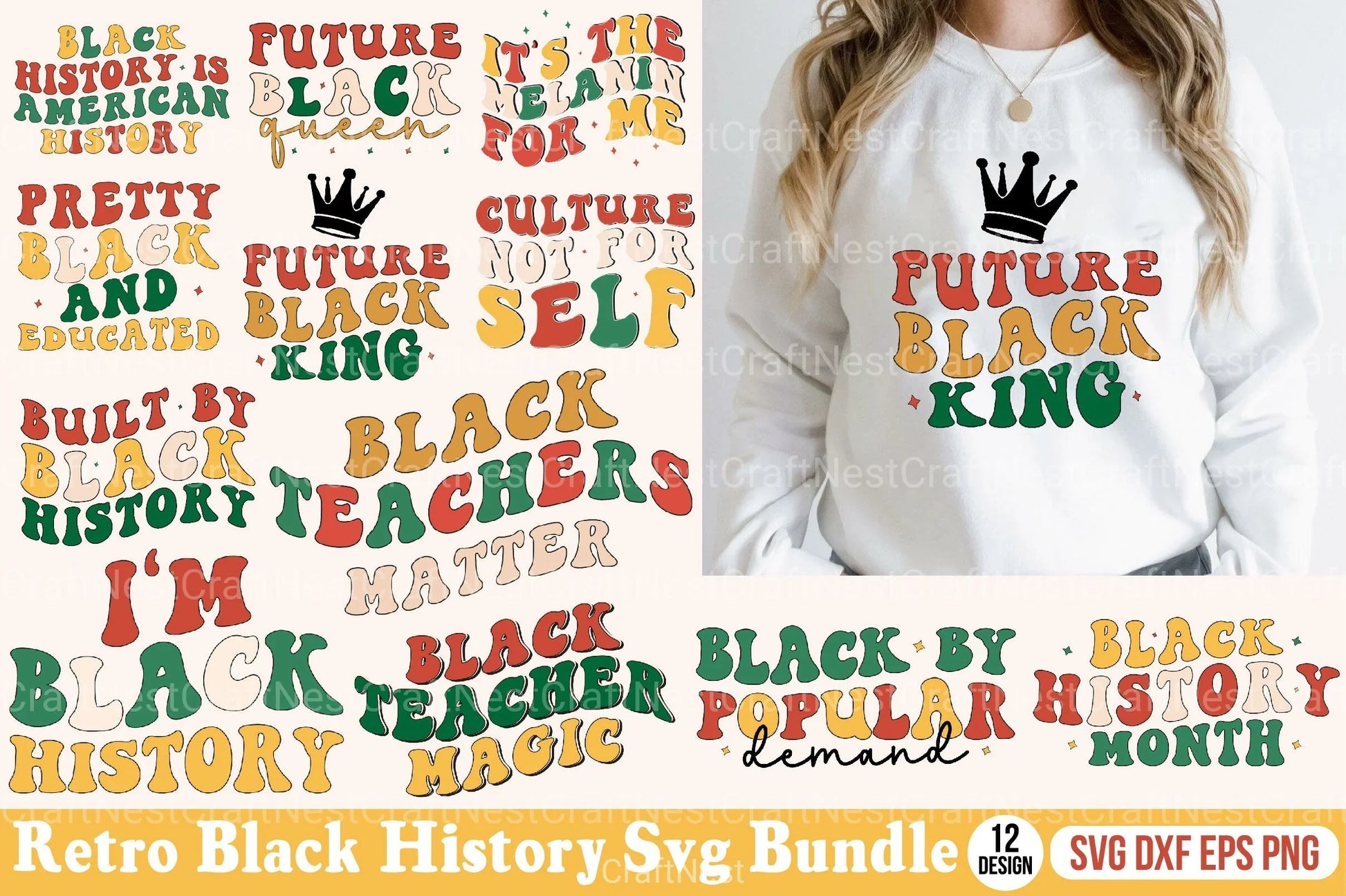 Retro Black History Bundle - CraftNest - Digital Crafting and Art