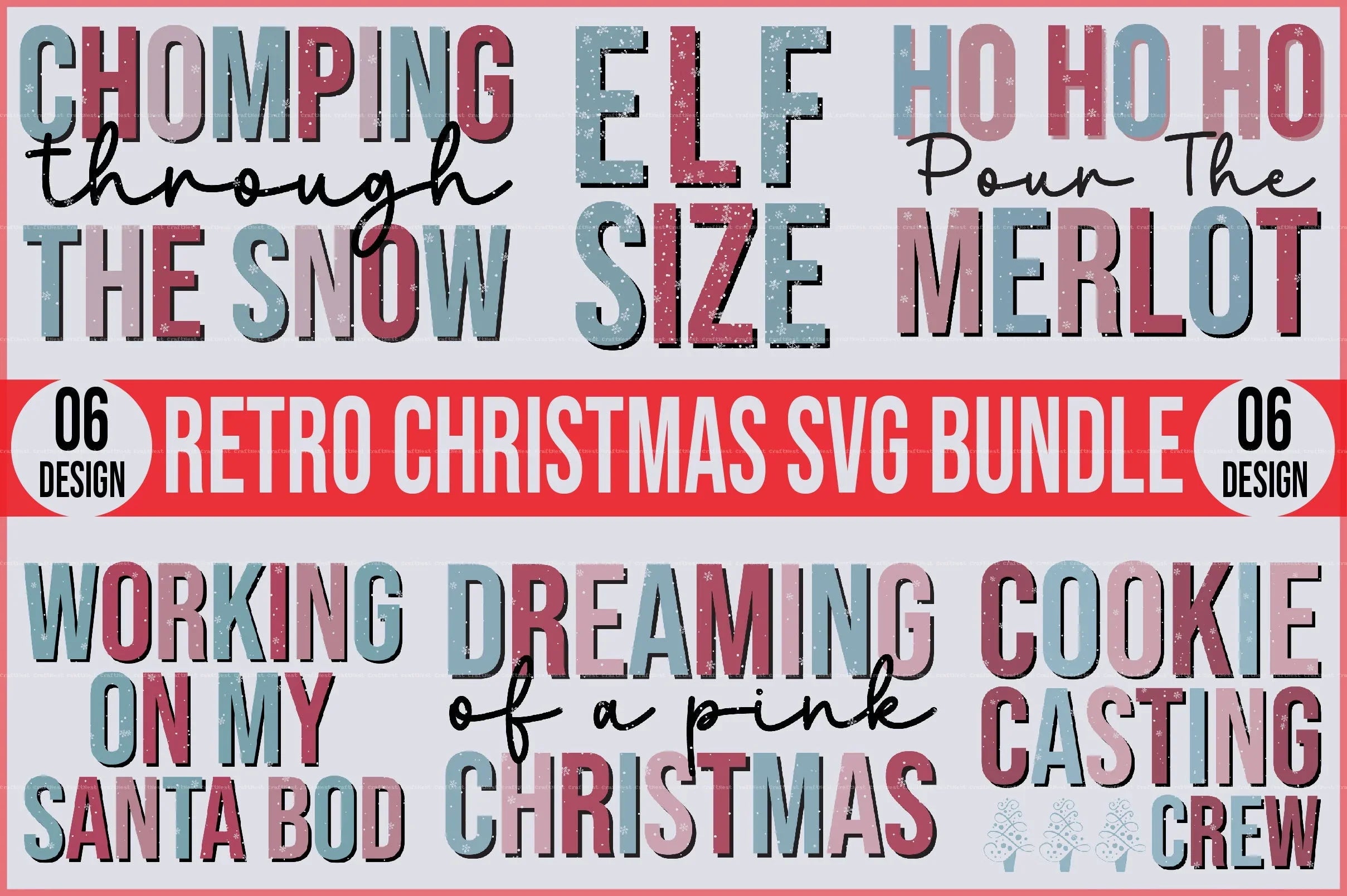 Retro Christmas SVG Bundle