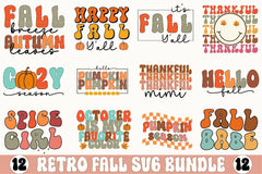 Retro Fall SVG Bundle 1 - CraftNest - Digital Crafting and Art