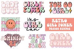 Retro Girl Power Quote SVG Bundle - CraftNest - Digital Crafting and Art
