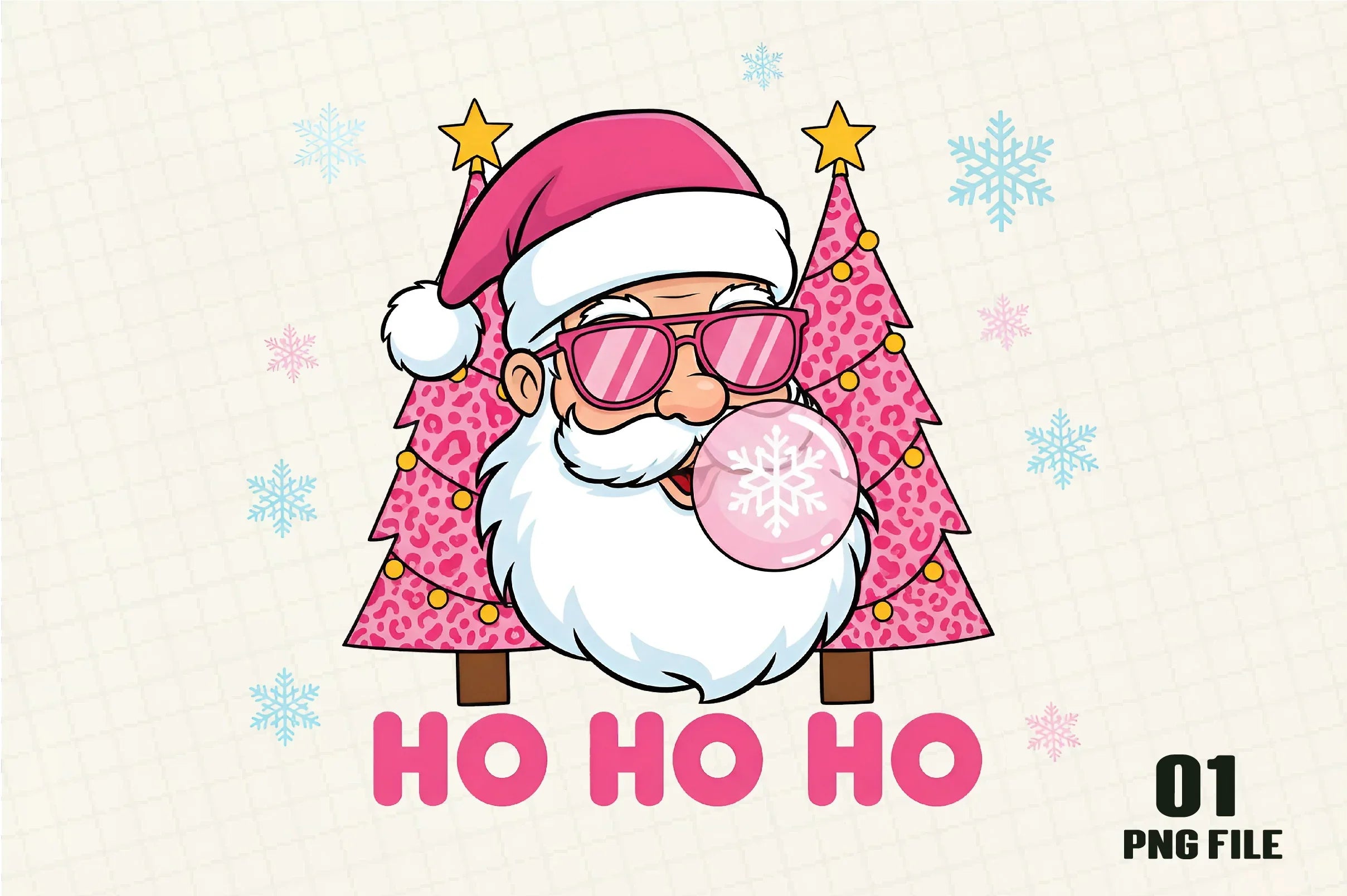 Retro Santa Christmas Hohoho Clipart Bundle - CraftNest - Digital Crafting and Art