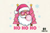 Retro Santa Christmas Hohoho Clipart Bundle
