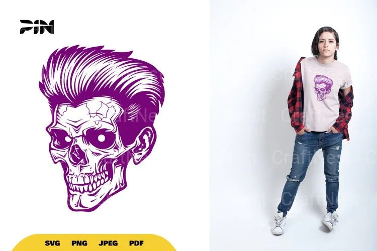Retro Skull Halloween SVG Bundle - CraftNest - Digital Crafting and Art