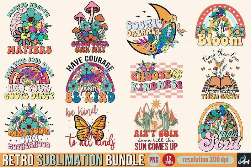 Retro Clipart Bundle Collection - CraftNest - Digital Crafting and Art