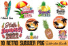 Retro Summer Clipart Bundle