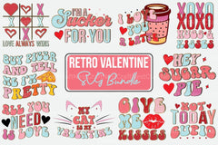 Retro Valentine's Day Design Bundle - CraftNest - Digital Crafting and Art