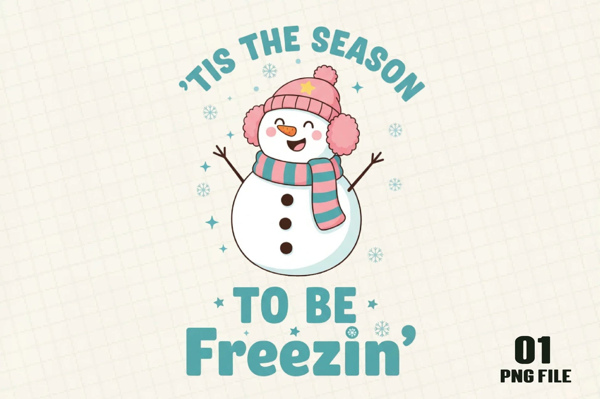 Retro Winter Snowman Clipart Bundle - CraftNest - Digital Crafting and Art