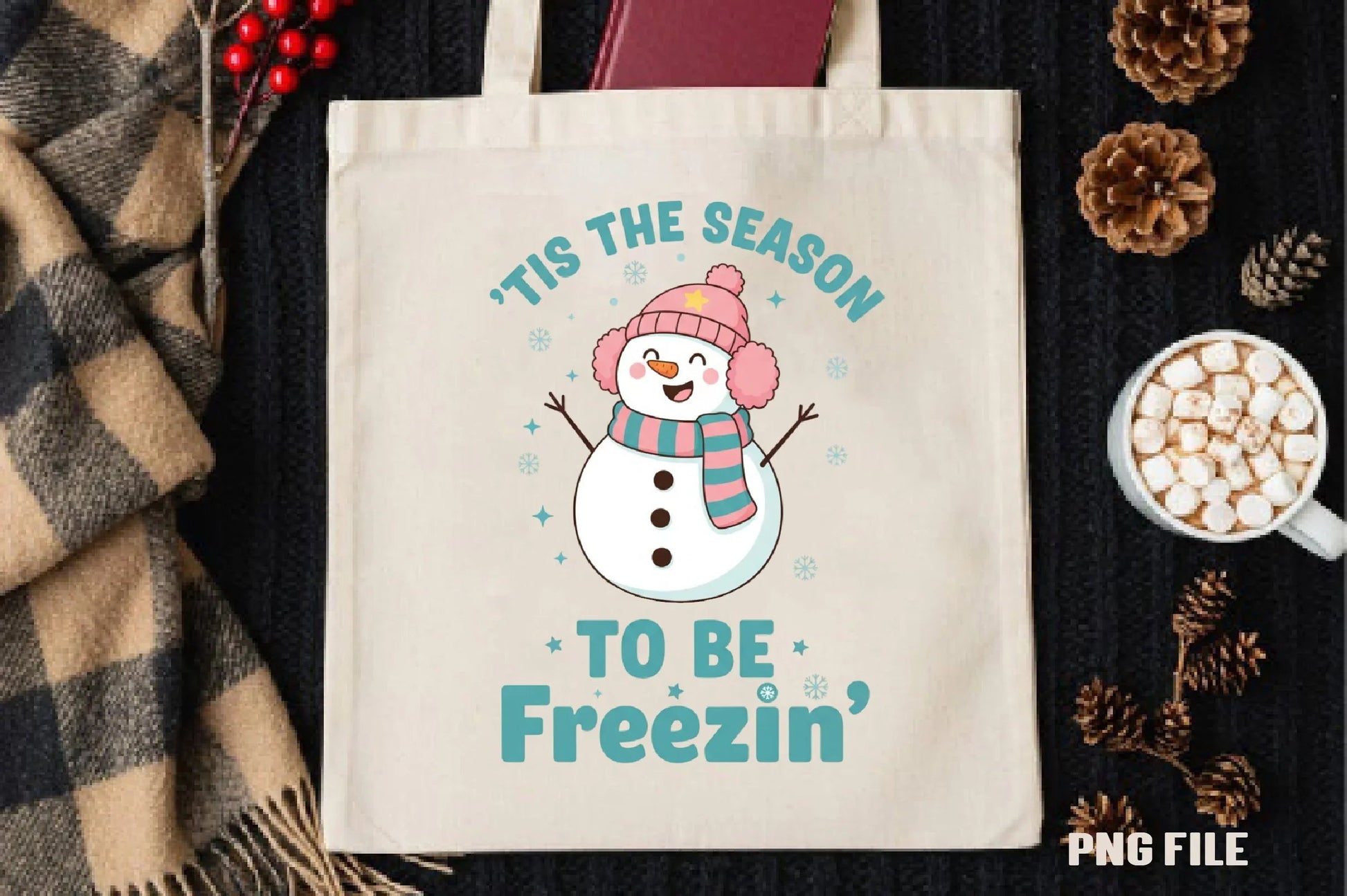 Retro Winter Snowman Clipart Bundle - CraftNest - Digital Crafting and Art