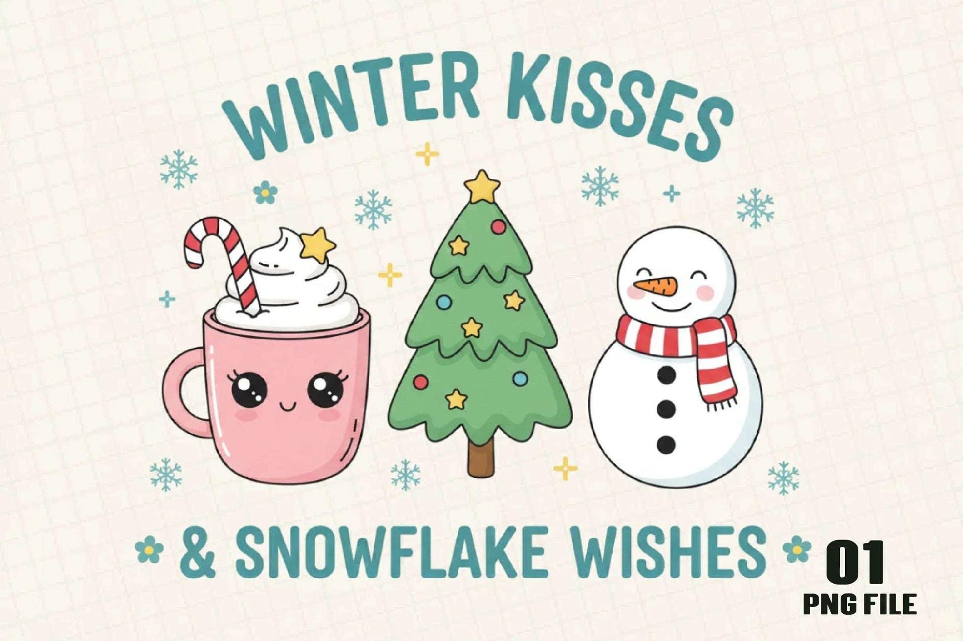 Retro Winter Snowman Clipart Bundle - CraftNest - Digital Crafting and Art