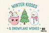 Retro Winter Snowman Clipart Bundle