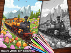 Retro Easter Coloring Books - CraftNest