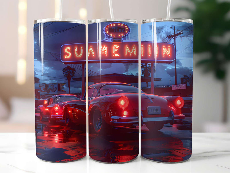 Retro Summer 2 Tumbler Wrap - CraftNest - Digital Crafting and Art