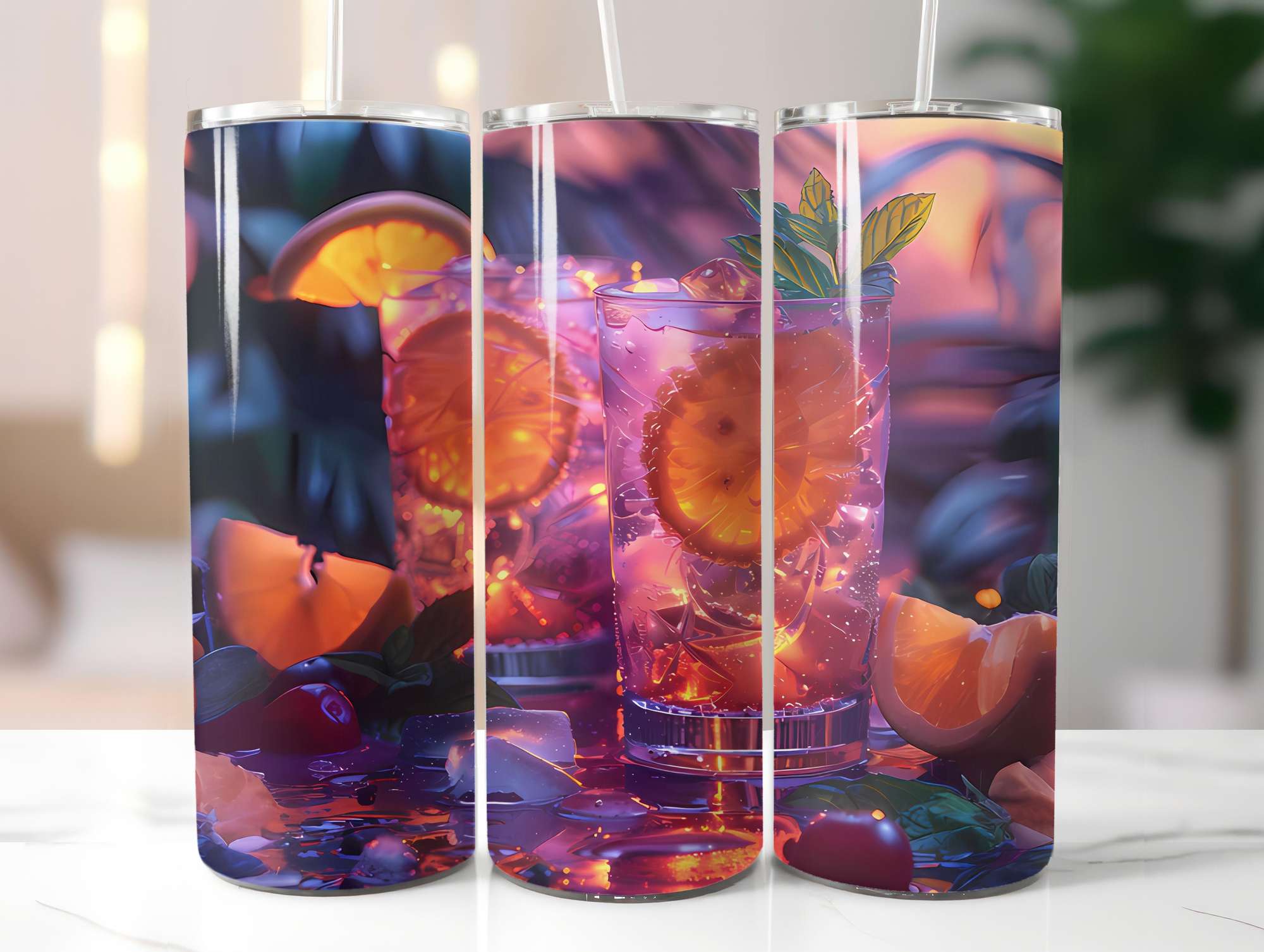 Retro Summer 2 Tumbler Wrap - CraftNest - Digital Crafting and Art