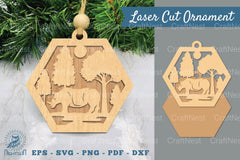 Rhinoceros in Forest Laser Cut Ornament Clipart Bundle - CraftNest - Digital Crafting and Art