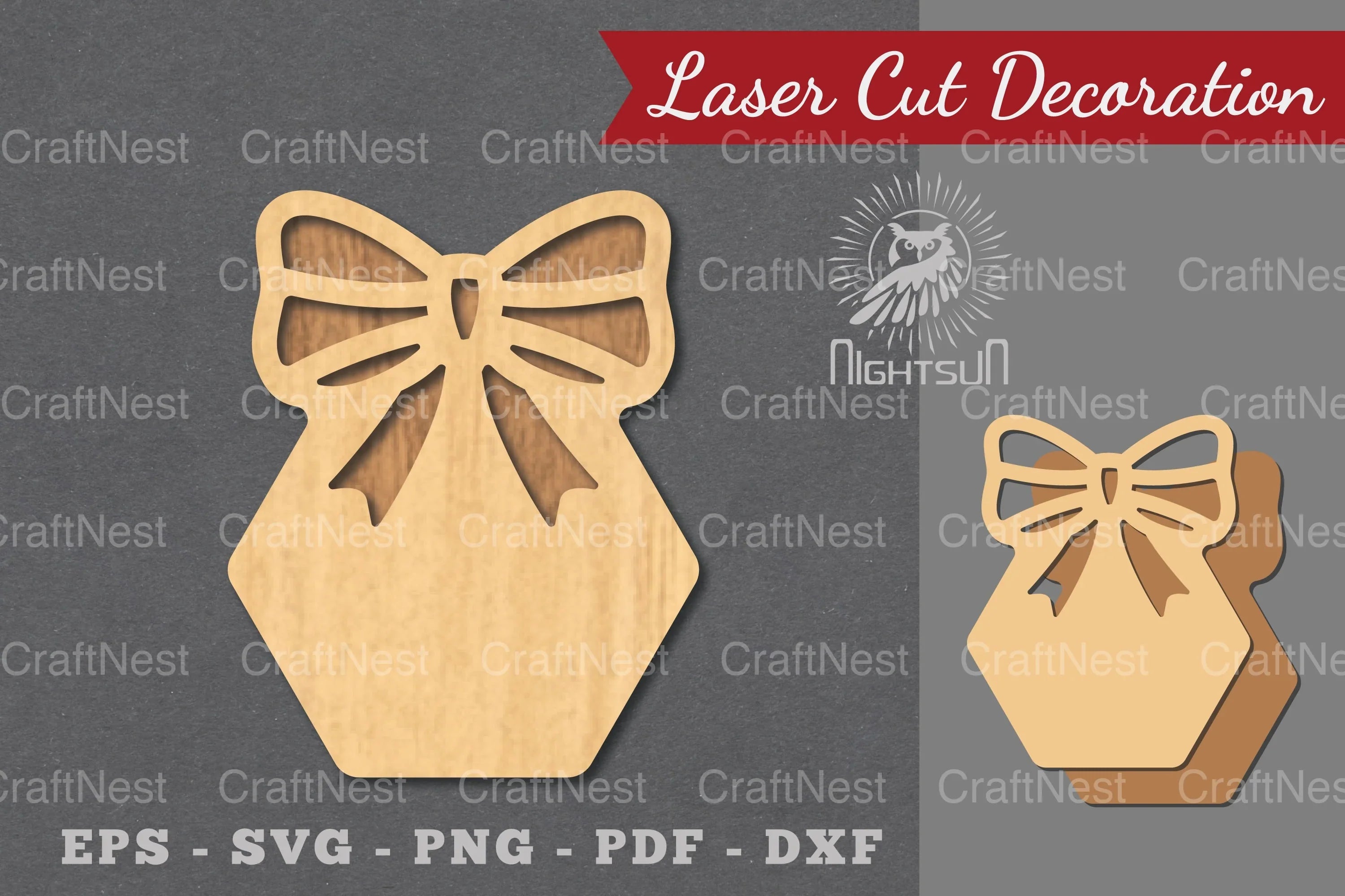 Ribbon Laser Cut Sign SVG Bundle - CraftNest - Digital Crafting and Art