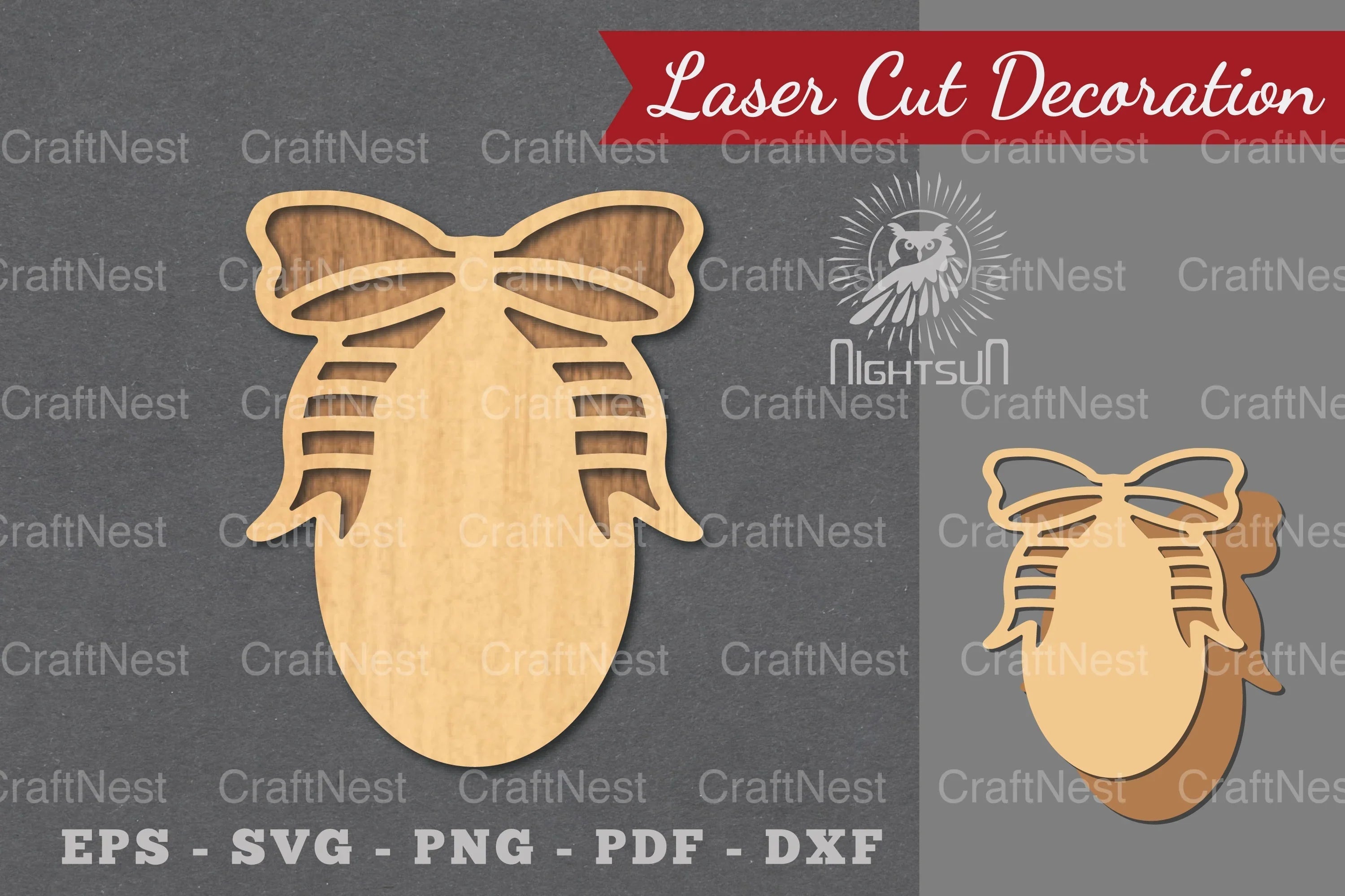 Ribbon Laser Cut Sign SVG Bundle - CraftNest - Digital Crafting and Art