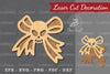Ribbon Skull Laser Cut Decoration Clipart Bundle